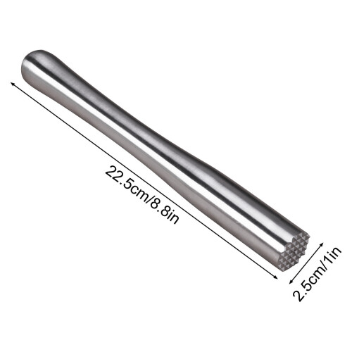 Pilon à glace en acier inoxydable, outil de bar, 23 cm 2
