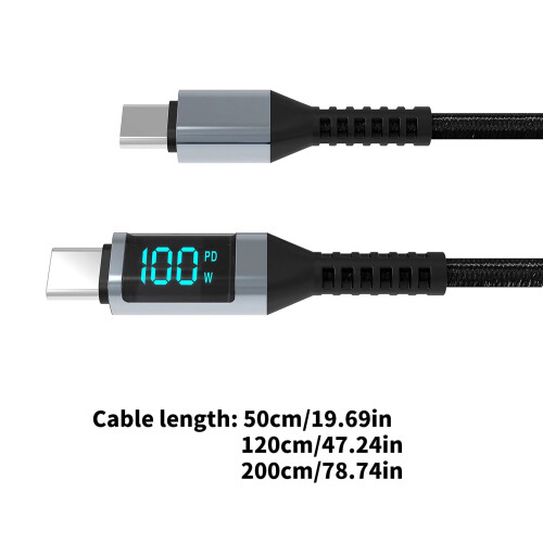 Καλώδιο USB C σε USB C Καλώδιο φόρτισης USB C 100W Καλώδιο γρήγορης φόρτισης με 1