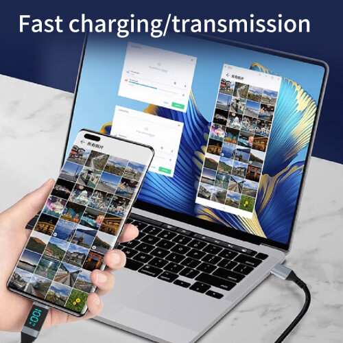 Καλώδιο USB C σε USB C Καλώδιο φόρτισης USB C 100W Καλώδιο γρήγορης φόρτισης με 2