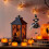 Κρεμαστό κόσμημα για κούκλες Halloween, μαύρο διακοσμητικό κρεμαστό κόσμημα για 8