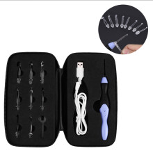 Built-in Row Counter Crochet Hooks with LED Light, Compact Carrying Case and2Brightness Modes for Night Use