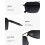 Γυαλιά ηλίου Retro Polarized Square για γυναίκες και άνδρες, μεγάλα μεταλλικά γυαλιά ηλίου 4