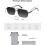 Γυαλιά ηλίου Retro Polarized Square για γυναίκες και άνδρες, μεγάλα μεταλλικά γυαλιά ηλίου 5