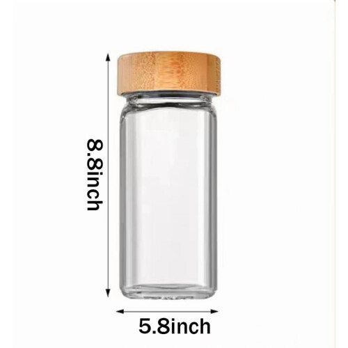 Lot de 12 boîtes carrées transparentes pour épices 1