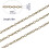 Αλυσίδα 33ft αντίκα από μπρούντζο (1,5x2mm) + 30 κουμπώματα αστακού και 100 κρίκοι άλματος 6
