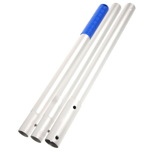 3Pcs Adjustable Aluminum Poles with Plastic Ends for Pool Net Skimming 1