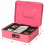 Large Box with Combination Lock - Durable Box with Tray (9.8.9 x 3.5), -CB07004L, -CB014 4