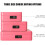 Large Box with Combination Lock - Durable Box with Tray (9.8.9 x 3.5), -CB07004L, -CB014 7