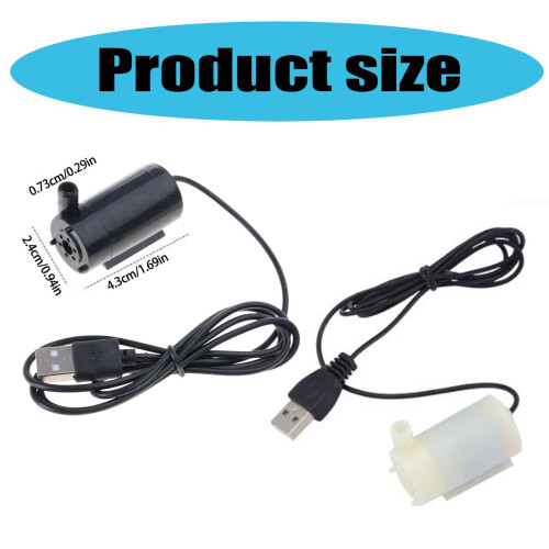 Vattenfontänpumpar Extremt tysta vattendispenserpumpar USB-kabel Sladd USB-motorbyte 2