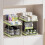2-Tier Under-Sink Organizer, Stackable Kitchen Pantry & Pull-Out Cabinet Organizer with Movable Dividers, Green, 2 Pack 4