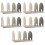 5Pcs Plastic Book Holder Bookends Desktop Organizer for Office & Study 9