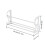 Wall-Mounted Shoe Rack Stainless Steel ABS White 3