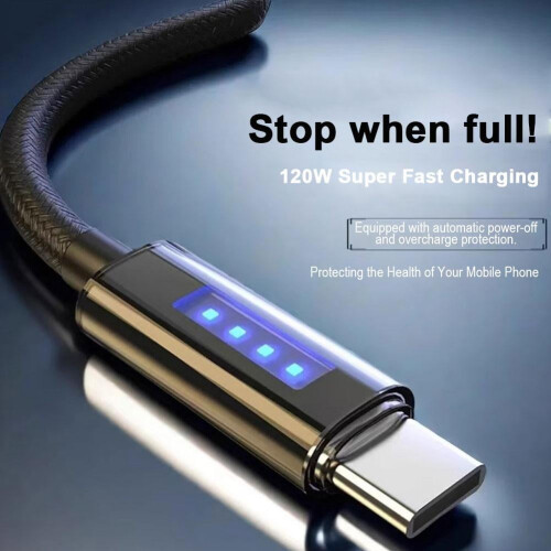 120W6A Super Fast Charging USB Type C-kabel Telefonlader USB-datakabel O5K6 2