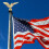 Flagpole Eagle Topper in Golden Plastic Decorative Garden Flagpole Head 3