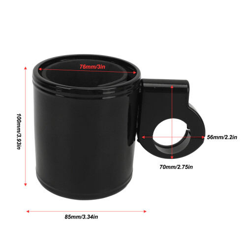 Motorcycle Handlebar Cup Holder Aluminium Alloy Adjustable Water Bottle Mount 1