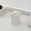 Ceramic Candle Holder Square Column Design 8 cm White 4