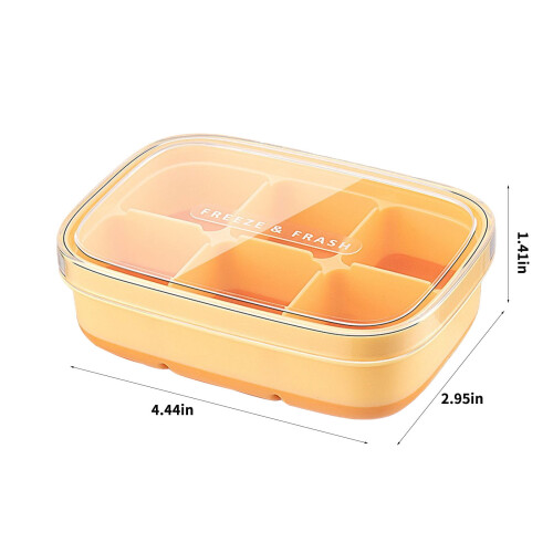 Forma de gelo quadrada com 6 cavidades para uísque e coquetéis 2