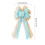 Burlap Wreath Bow Rustic Jute Tree Topper Blue 3