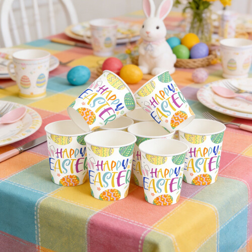 Easter Party Supplies 20pcs, Disposable Easter Design Cups, Easter Decorations Paper cups for Easter Dinner 1