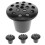 4Pcs Black Graveyard Flower Pot Plastic Memorial Vase with Stable Structure 7