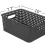 4-Pack Gray Plastic Small Storage Baskets, 10" x 7.7" x 4" 4