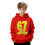 Boys Hooded Sweatshirt Graphic Print Casual Pullover with 3