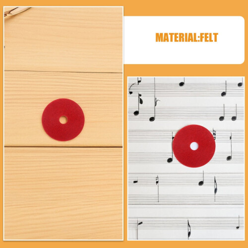 Red Cymbal Felt Pads Double Layer 6 Pack 2