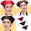 Triangular Cook Head Covers For Commercial Kitchen Headscarf Breathable Headwear With Adjustable Strap for Kitchen Worker 2