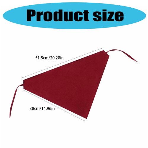 Triangular Cook Head Covers For Commercial Kitchen Headscarf Breathable Headwear With Adjustable Strap for Kitchen Worker 2