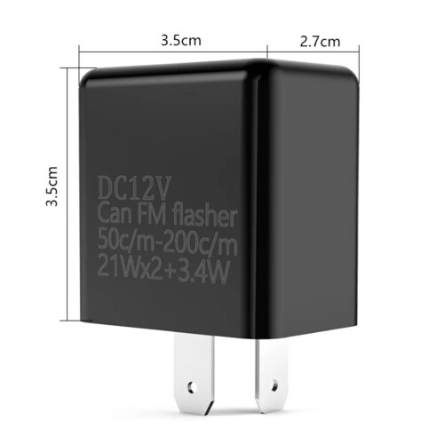 LED Turn Signal Flasher Relay Adjustable 2-Pin for 2