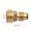 Small Propanes Adapter With Quick Connecting Systems Brass Propanes Fitting Brass Texture Suitable for Camping Grills 3