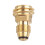 Small Propanes Adapter With Quick Connecting Systems Brass Propanes Fitting Brass Texture Suitable for Camping Grills 5