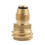 Small Propanes Adapter With Quick Connecting Systems Brass Propanes Fitting Brass Texture Suitable for Camping Grills 6