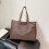 Γυναικεία τσάντα Tote Crossbody με δυνατότητα μετατροπής – Vegan δέρμα, καφέ σοκολάτας, 4