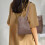 Γυναικεία τσάντα Tote Crossbody με δυνατότητα μετατροπής – Vegan δέρμα, καφέ σοκολάτας, 5