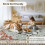 Machine Washable Area Rug Beige Orange 3x5 ft 5