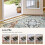 Machine Washable Area Rug Beige Orange 3x5 ft 6