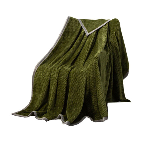 Fleece Blanket Pineapple Check Velvet Soft 50x60in 1