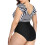Costume da bagno intero da donna contenitivo, con volant e scollo a V. 3