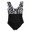 Costume da bagno intero da donna contenitivo, con volant e scollo a V. 4