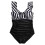 Costume da bagno intero da donna contenitivo, con volant e scollo a V. 5