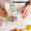 Pot à condiments en verre avec joint d'étanchéité vert (1 pièce) 4