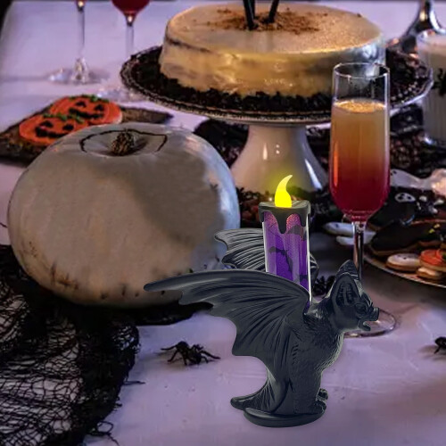 Λάμπα-κερί LED με μπαταρία για Halloween χωρίς φλόγα - Διακόσμηση εσωτερικού χώρου για 1