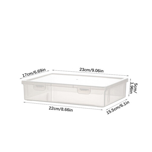 Clearance Under 1$ Large Capacity Storage, Transparent Desktop File Storage Box Plastic Office Student Study Document Storage Box 1