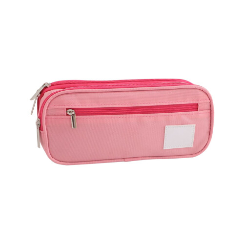 Large Capacity Double-Layer Pencil Case, Korean Style, Multi-Functional Stationery Storage, Eco-Friendly Polyester 1