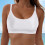 Γυναικείο Μαγιό με Αθλητικό Σουτιέν - Crop Bikini Top Only Modest Μαγιό 2025 με Τετράγωνη 2