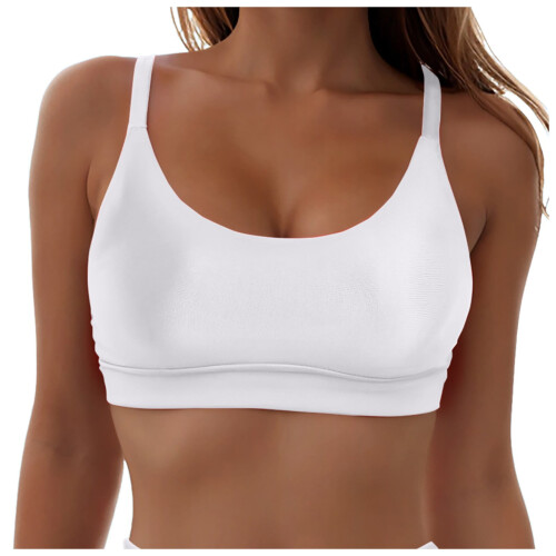 Γυναικείο Μαγιό με Αθλητικό Σουτιέν - Crop Bikini Top Only Modest Μαγιό 2025 με Τετράγωνη 2