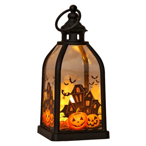 Halloween LED lantern 14.2 cm portable battery-powered 1