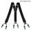 Men's Black Clip Suspenders Durable Comfortable 6-Pack 2
