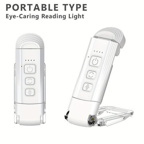 Lampe de lecture à pince, rechargeable par USB, LED, 1 pièce 2